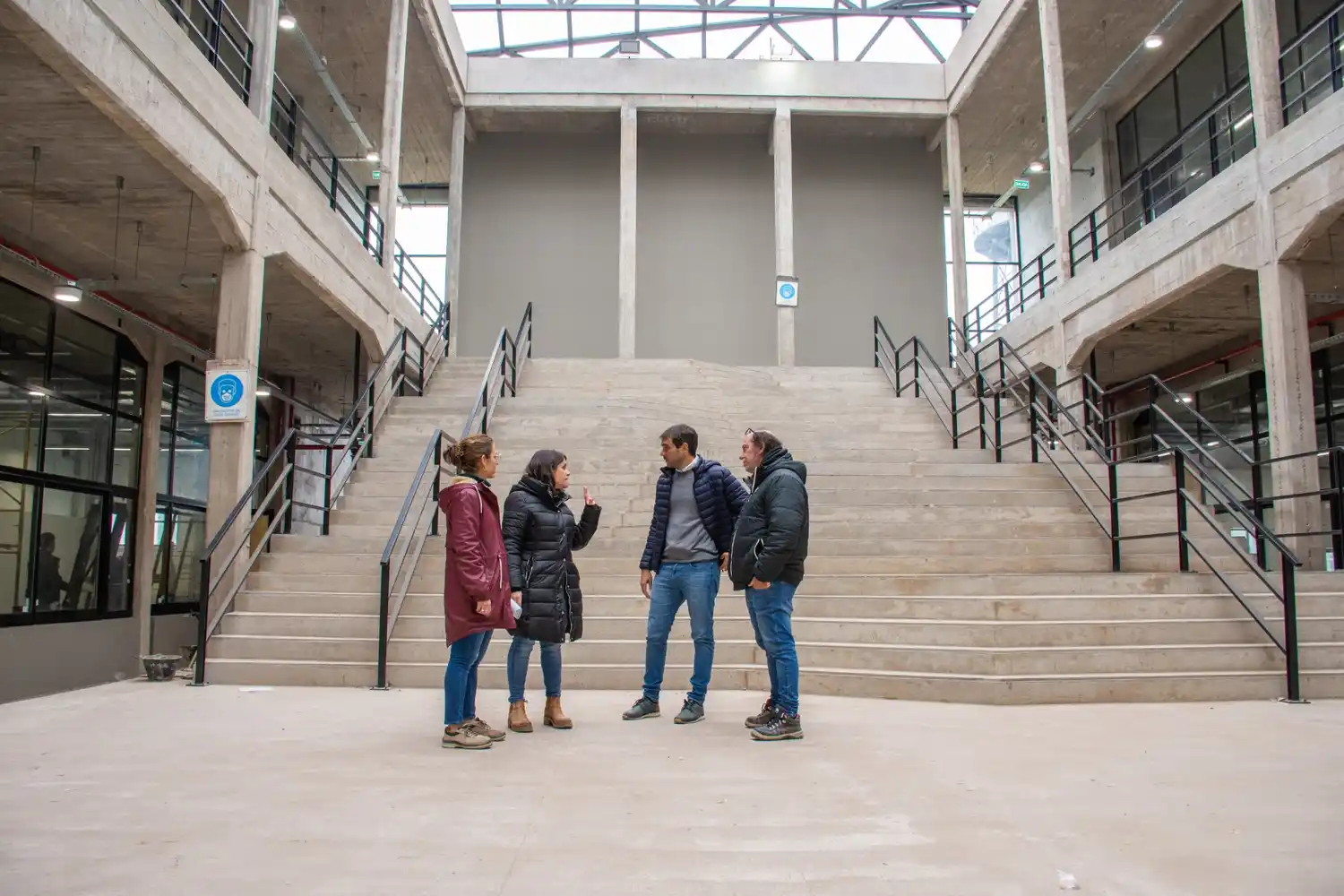 San Nicolás: Passaglia recorrió los avances de obra del nuevo edificio municipal