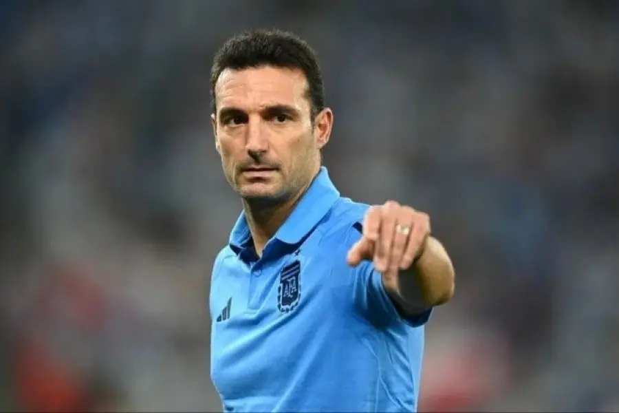 Scaloni , el DT de la Selección nacional.