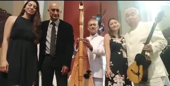 El Ensamble de Cheo Hurtado durante la exhumación de los restos de José Gregorio Hernández. Foto: Instagram