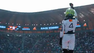 Norris festejó en México.