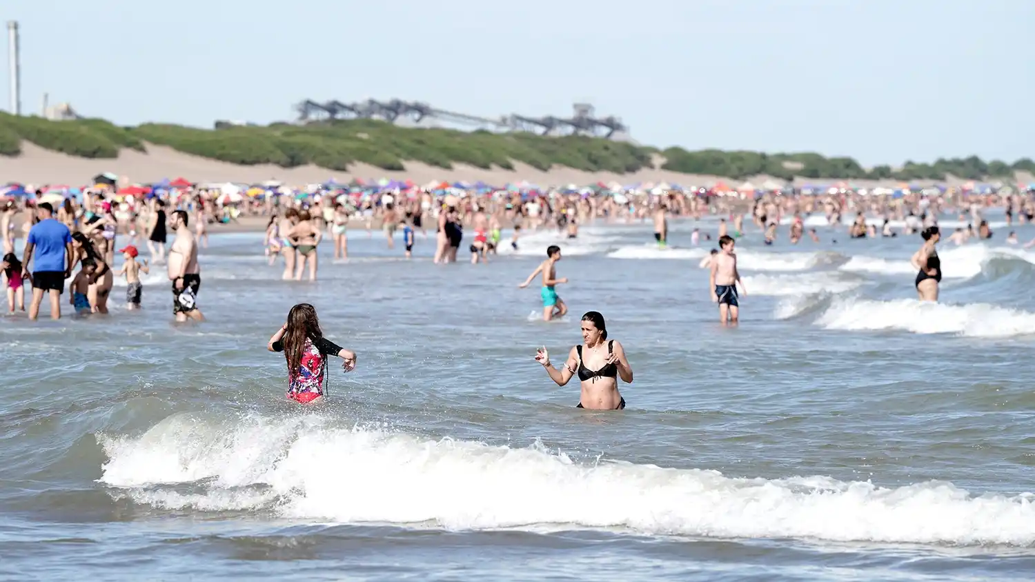 Al agua. El mar también se disfrutó