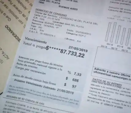 Una locura: A un lavadero de General Pueyrredón le llegó una factura de gas para pagar más de $87.000