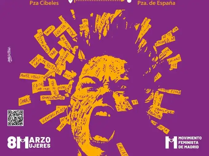 Convocatoria. Cartel de las feministas más tradicionales.
