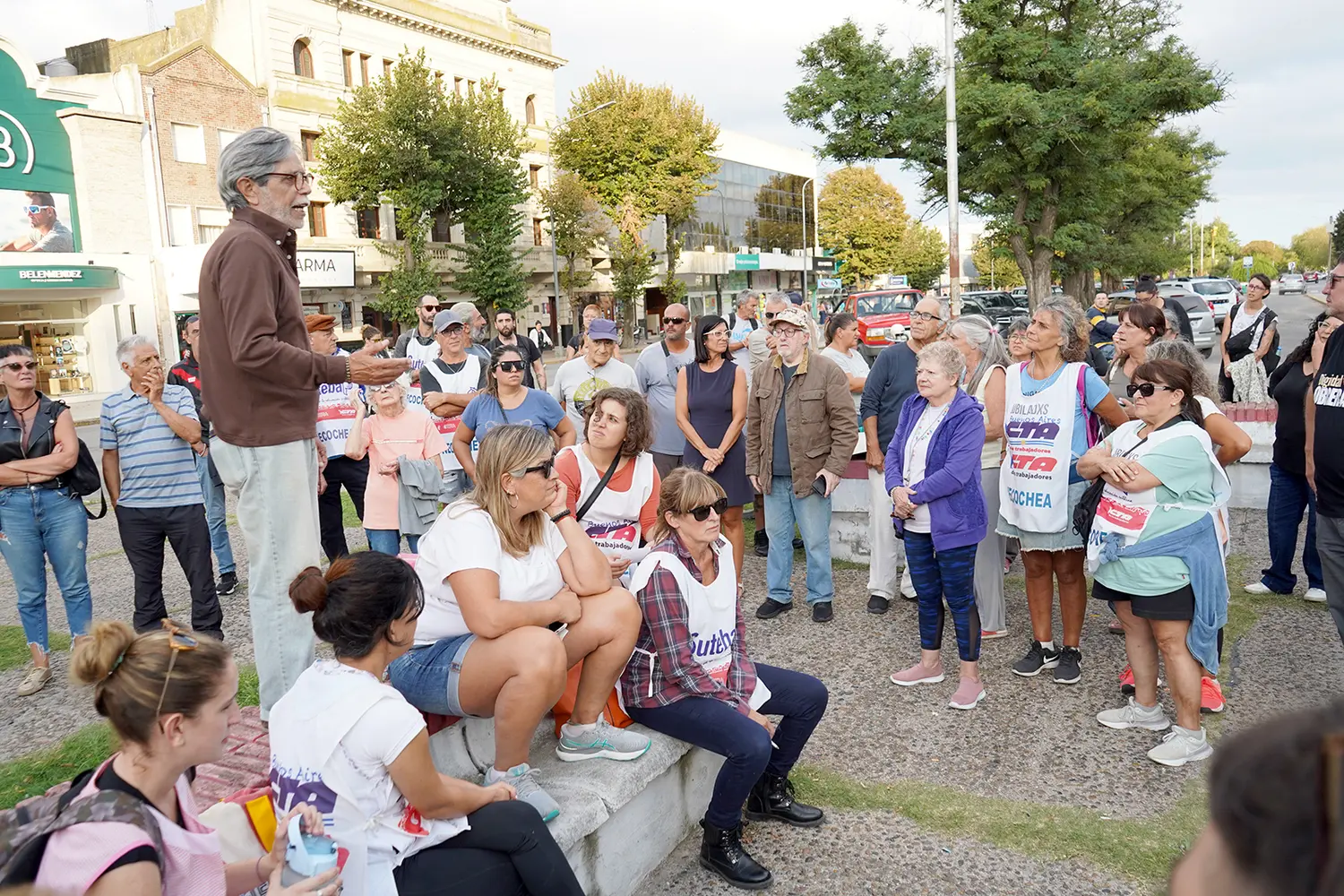 Manifestación. Vecinos se concentraron en Av. 59 y 64