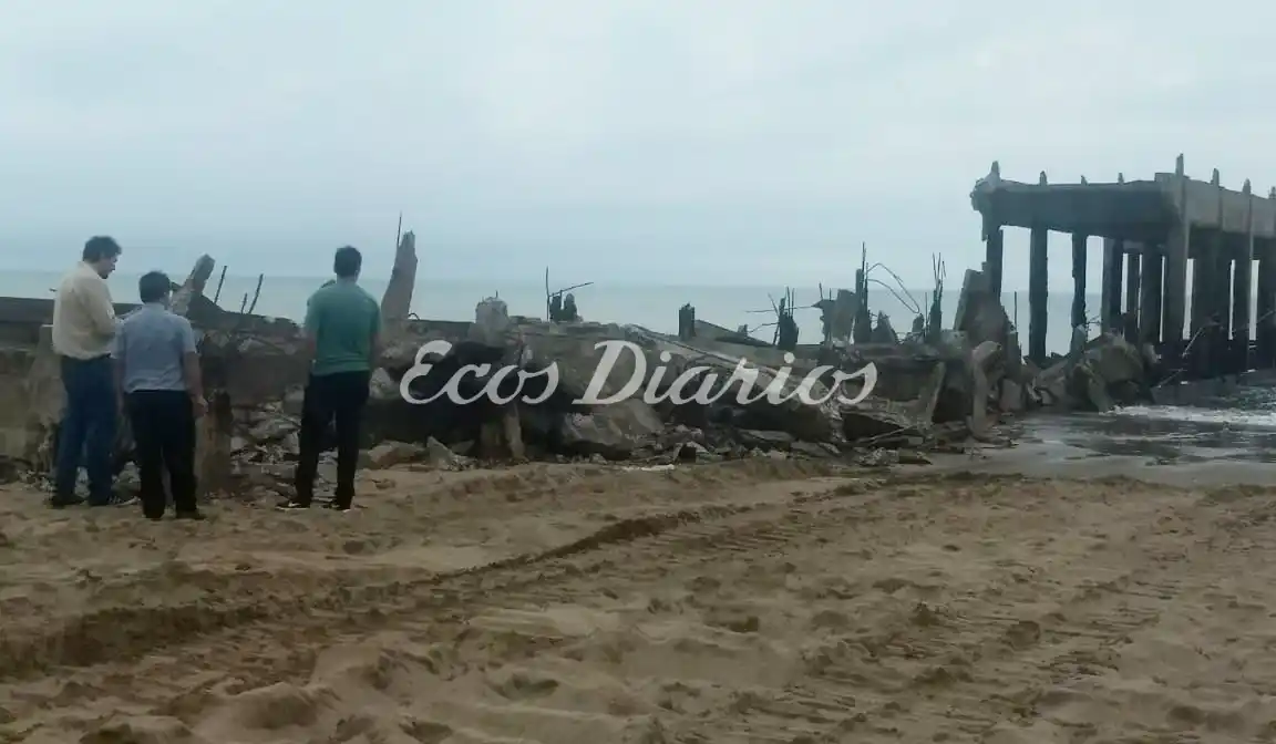 Demolición del muelle de pescadores