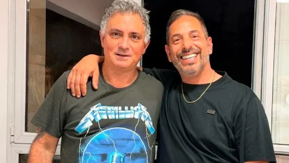 Ariel Diwan (derecha) es apoyado por Sebastián Pareja en su anhelo de gobernar el partido de Morón.