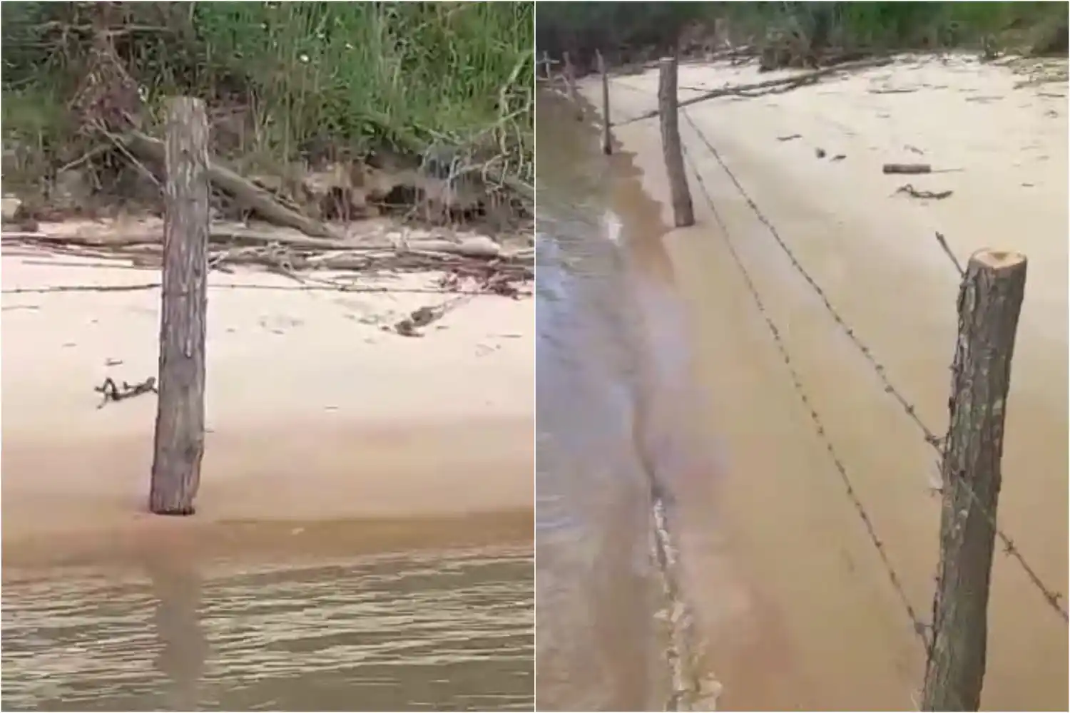 Denuncian que alambraron un playa en la zona del canal Don Pablo, camino al arenal