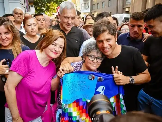 Estela Díaz, Axel Kicillof y Fabián Cagliardi.
