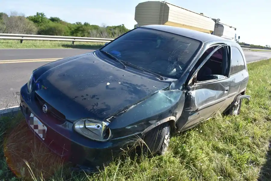 Un joven resultó herido en un accidente