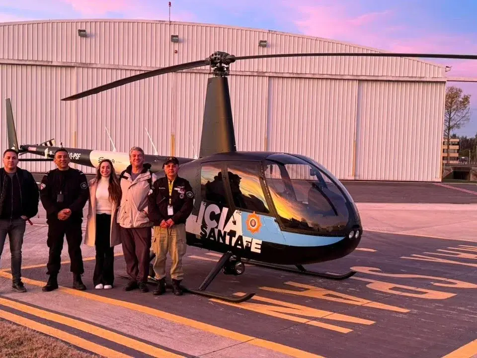 El helicóptero de la Policía participó de un operativo de donación multiorgánica en Venado Tuerto