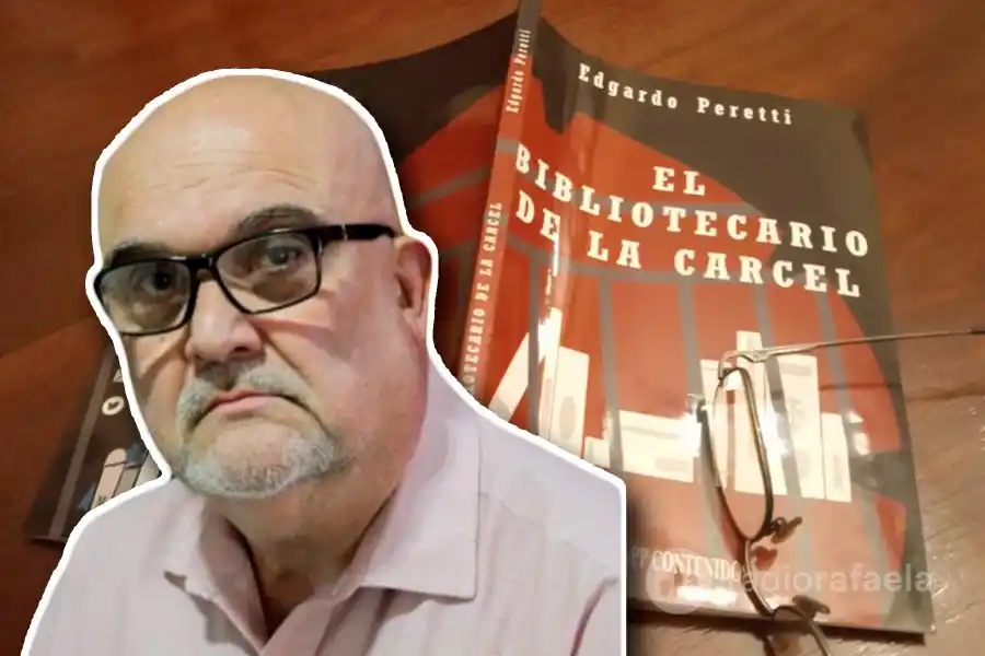 El escritor rafaelino Edgardo Peretti presenta su nueva novela: "El bibliotecario de la cárcel'"