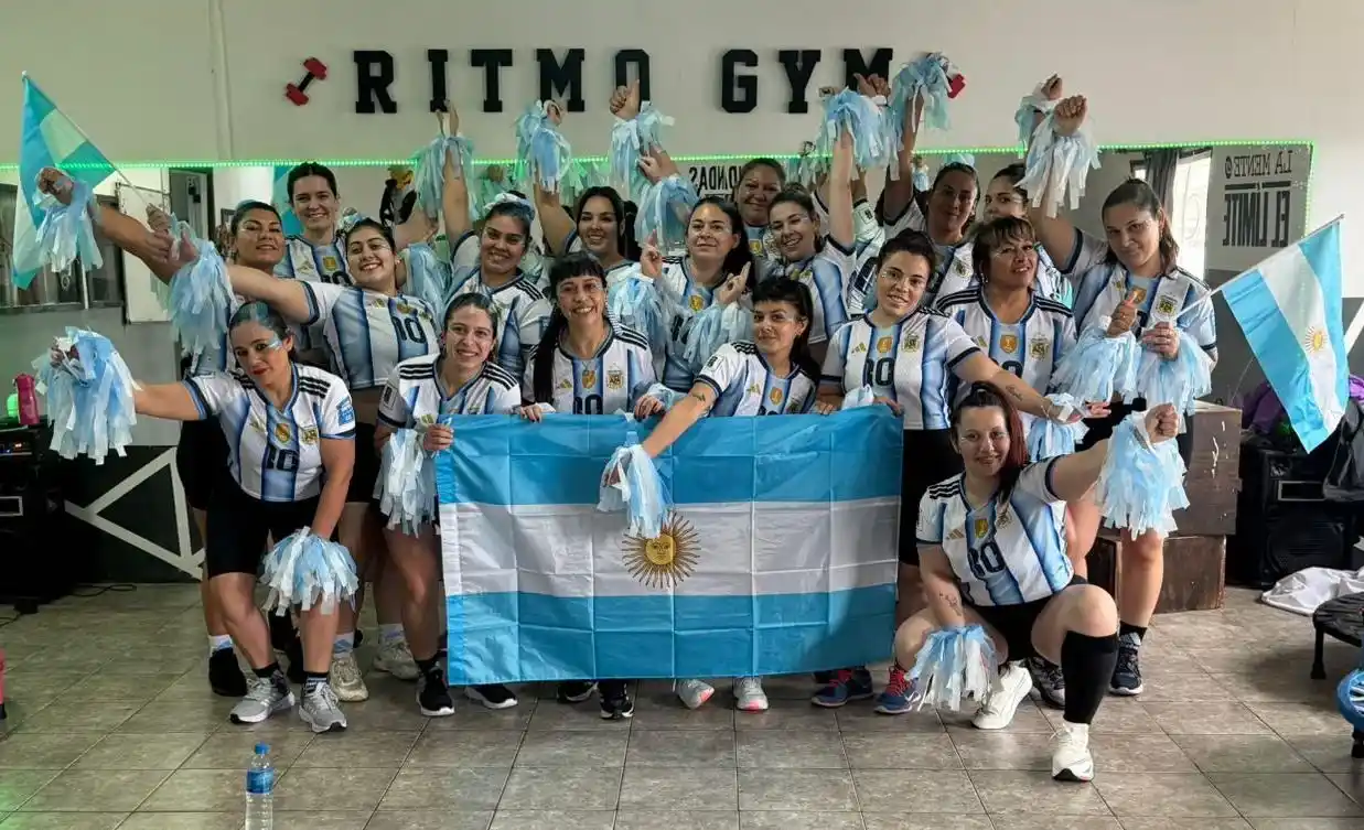 Las chicas de Ritmo Gym prepararon una coreo por el Mundial