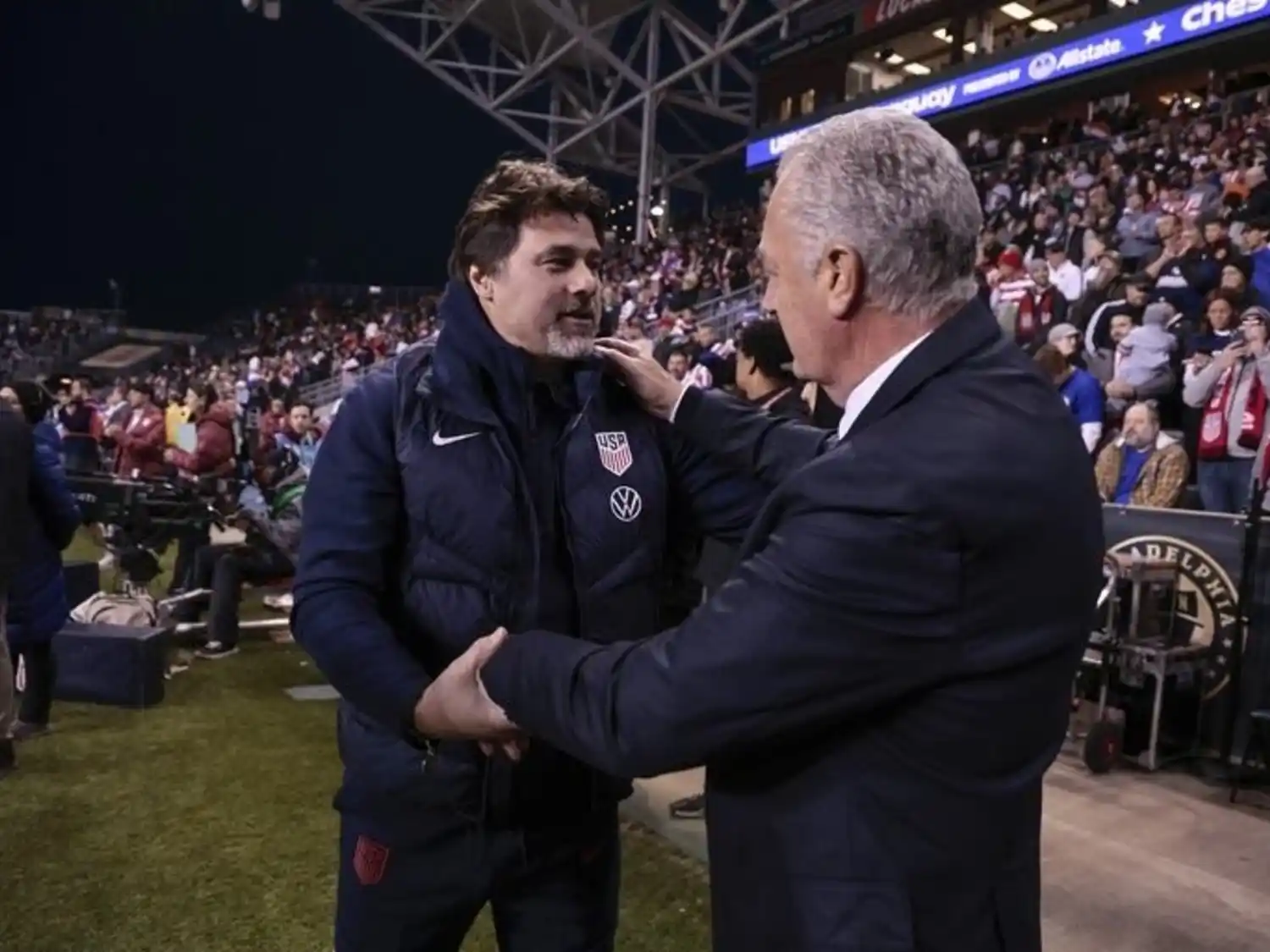 Pochettino y Gustavo Alfaro.