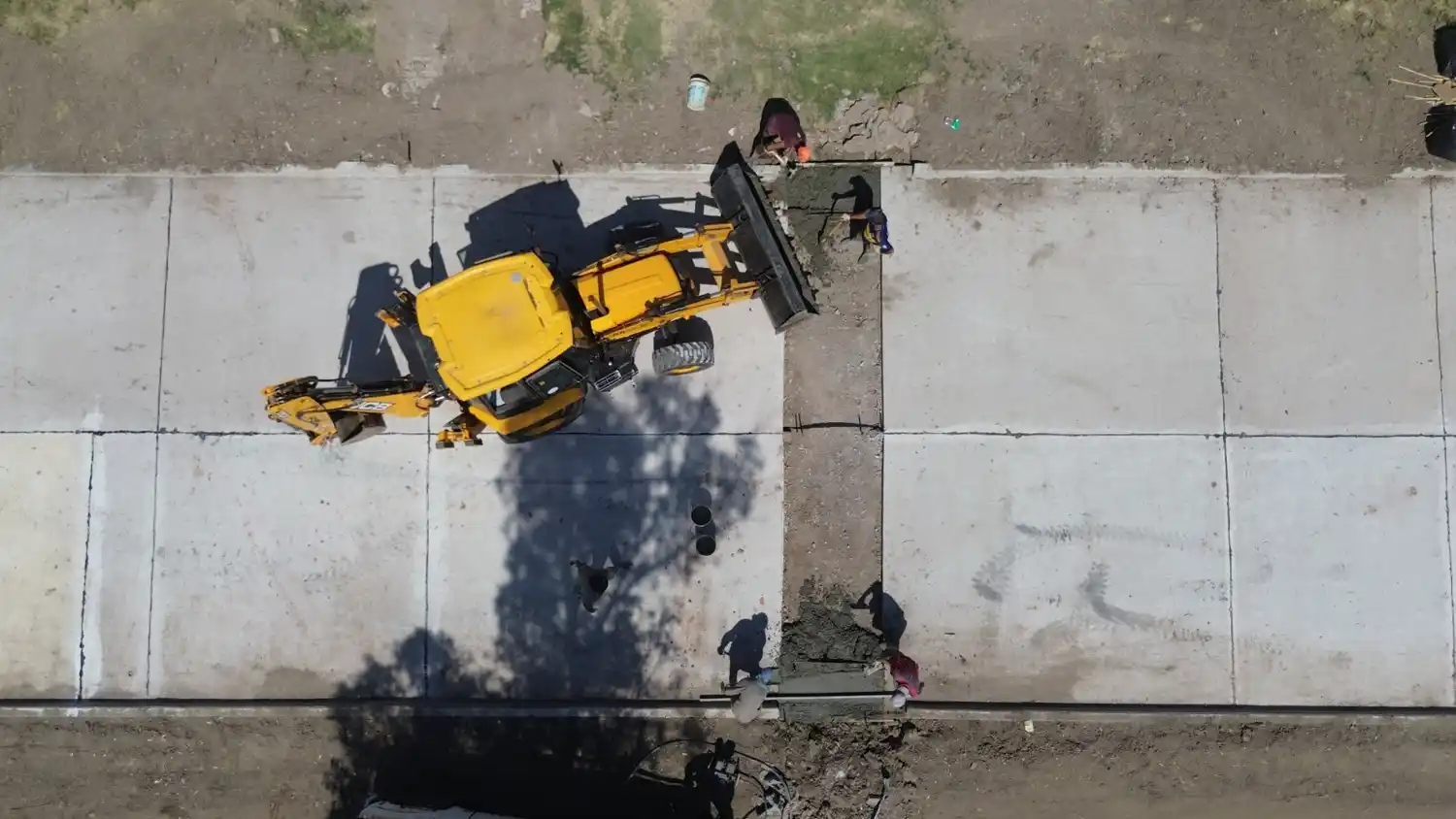Programa Obras Urbanas: Avanza la obra de pavimentación en Frontera