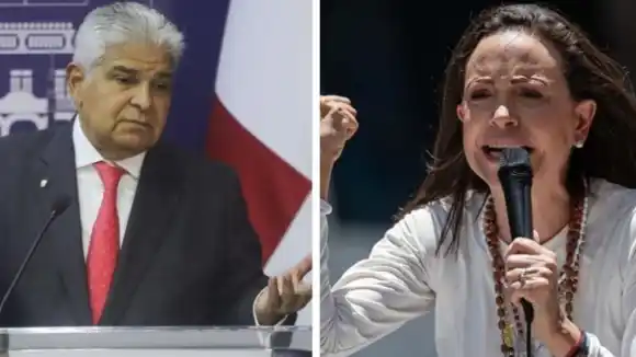 Presidente panameño se compromete con María Corina Machado a seguir «luchando por Venezuela»