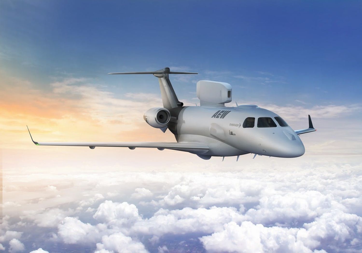 Embraer / IAI-Elta Praetor P600 AEW: large capacities in a small package.