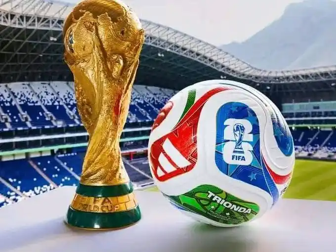 Trionda, la pelota oficial del Mundial 2026 presentada pro Adidas.Foto:@adidasfootball