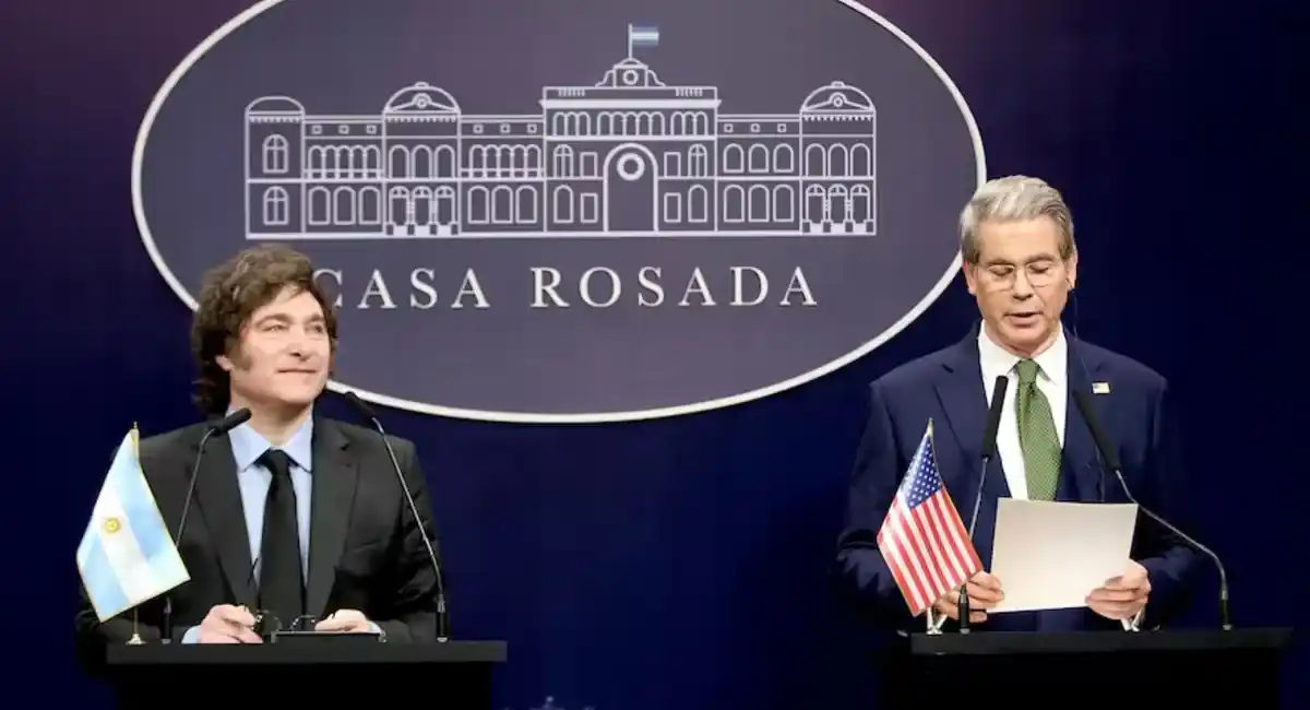 Javier Milei y Scott Bessent