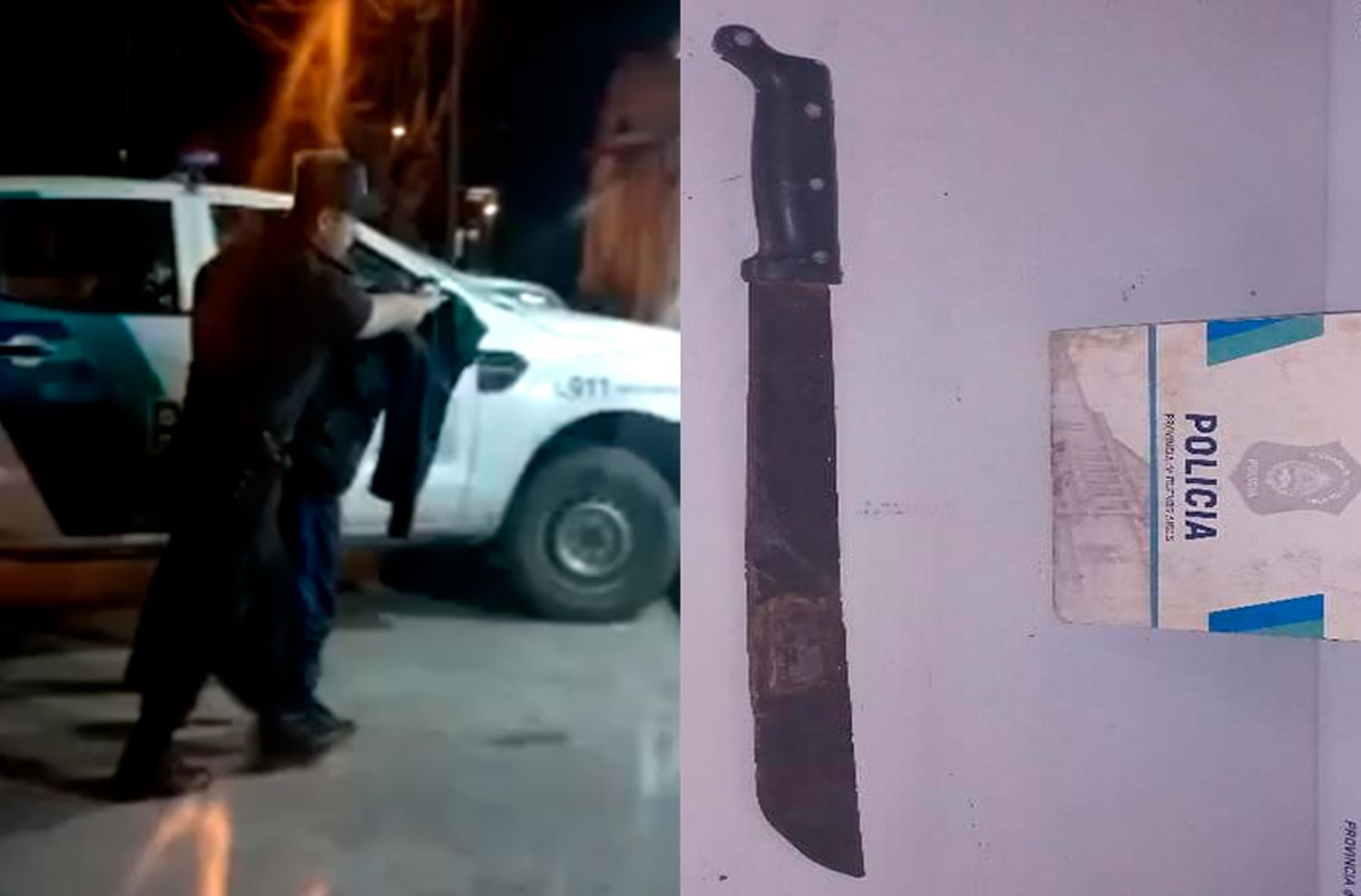 Lo corrió con un machete y lo cortó en la mano: lo acusaba del robo de una garrafa