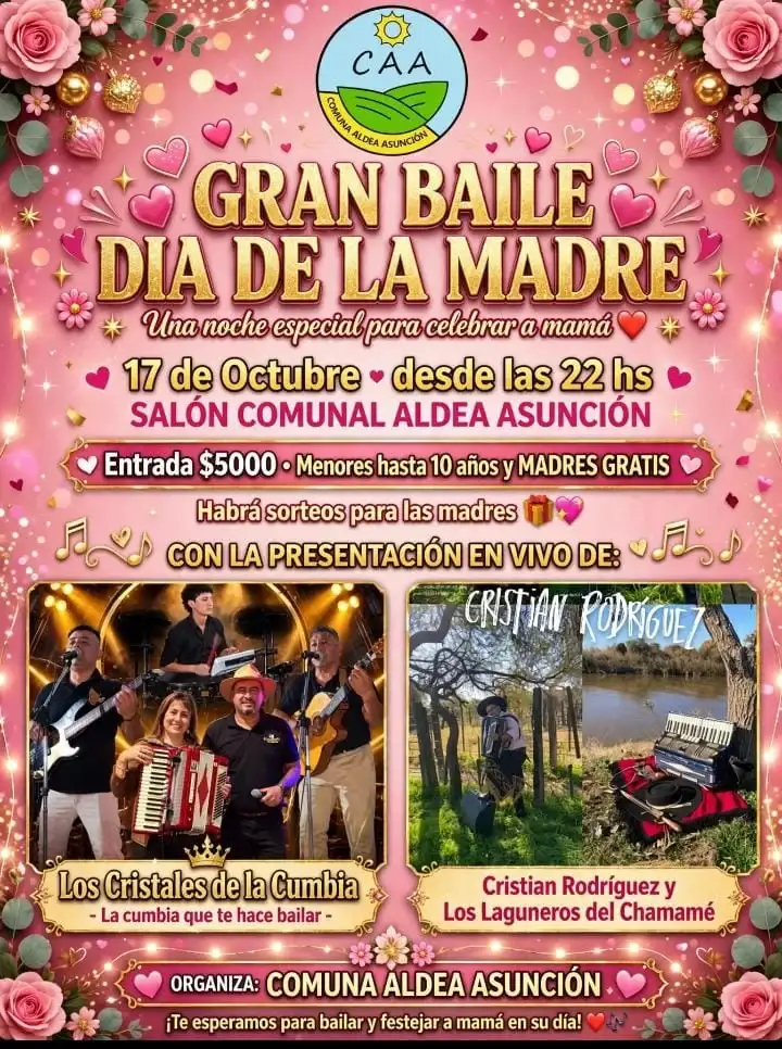 Gran Baile por el Día de la Madre en Aldea Asunción