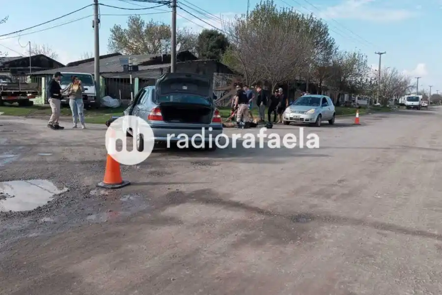 Accidente en barrio Vrigen del Rosario