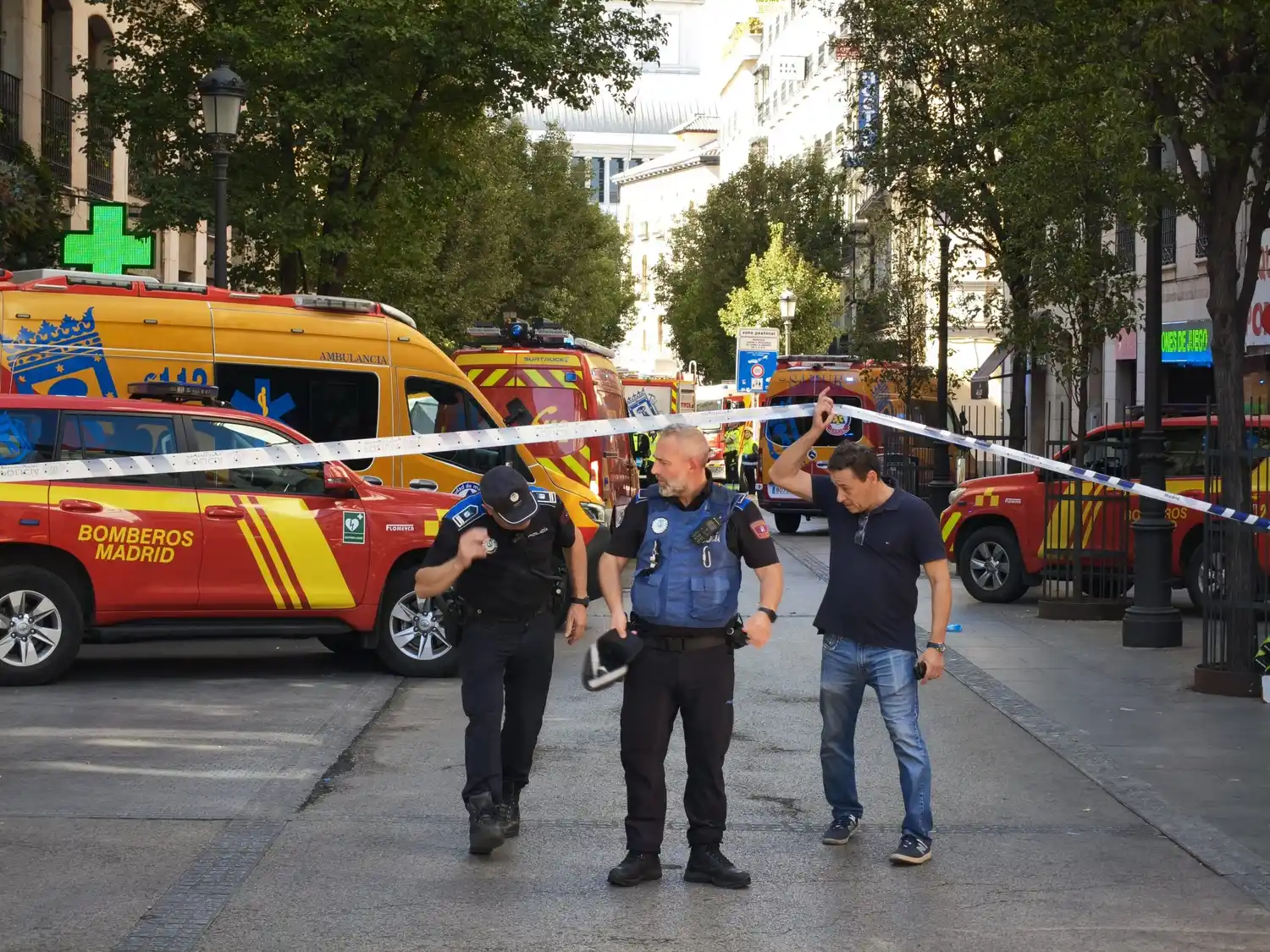 Colapsó un edificio en Madrid y causó tres heridos y desaparecidos
