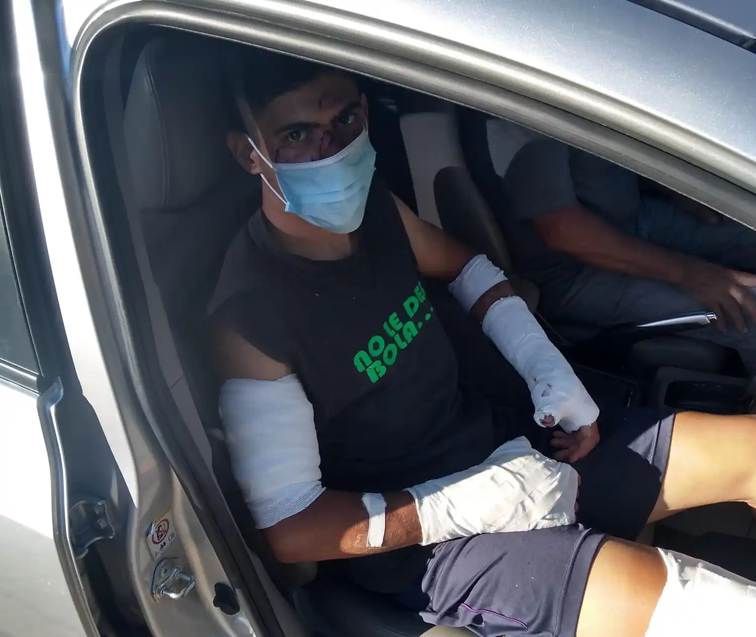 Agustín Basualdo recibió el alta y regresó a su casa