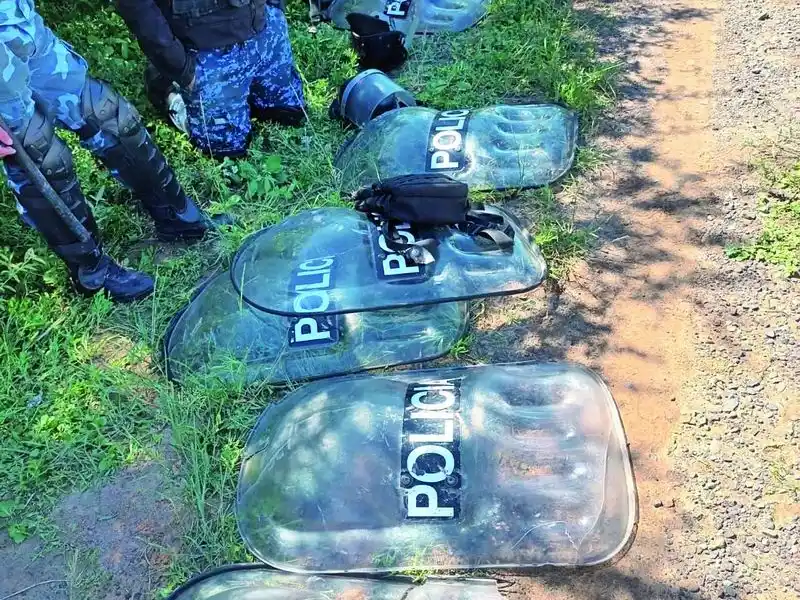 Cinco policías que fueron atropellados 
en Campo del Cielo fueron dados de alta