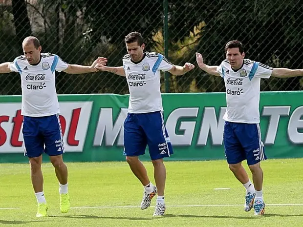 Brasil 2014: Argentina entrenó por última vez antes del partido contra Irán