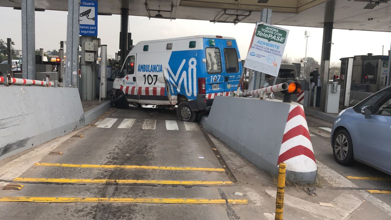 El choque en Autopista del Oeste