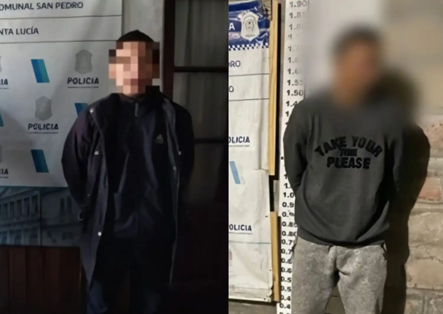 Los aprehendidos fueron trasladados a Comisaría.