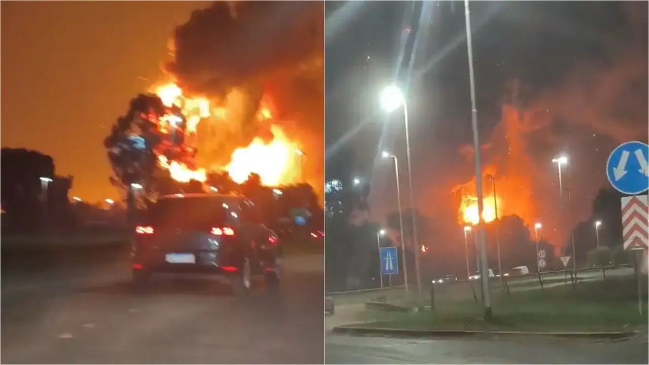 Gran explosión en el Polo Industrial