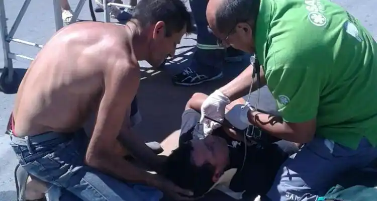 Accidente: Dos motos chocaron en Dávila y Benefactoras Sampedrinas