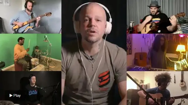 Residente y nueve músicos se unieron para una versión de cuarentena de “Latinoamerica”