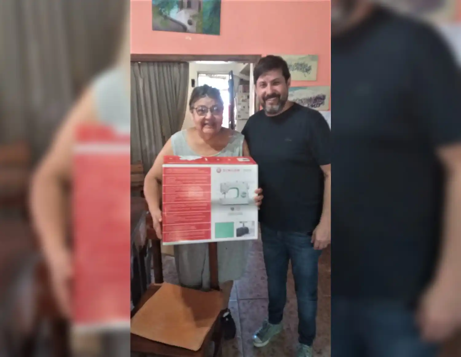 El Hogar Benefactora agradece la entrega de una máquina de coser