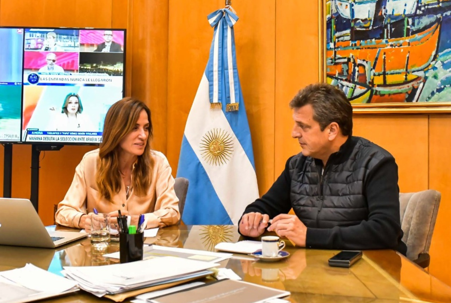 En conferencia de prensa, Tolosa Paz brinda detalles del refuerzo de la Prestación Alimentar anunciado por Massa