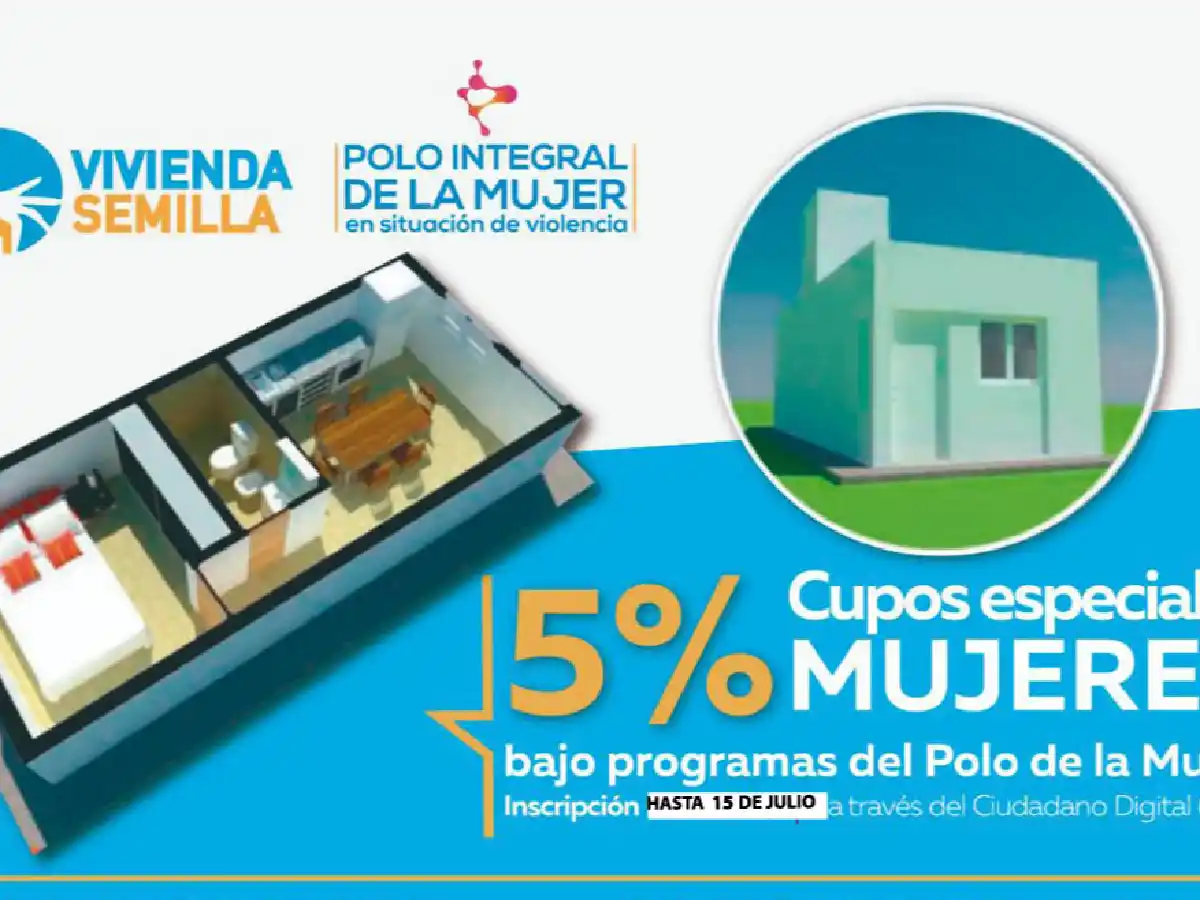 Habrá cupo en el Plan 25 MIL Viviendas para mujeres en situación de violencia