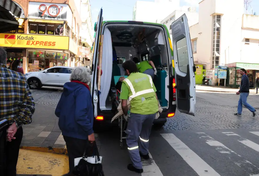 Atropellaron a una mujer mayor en el centro 