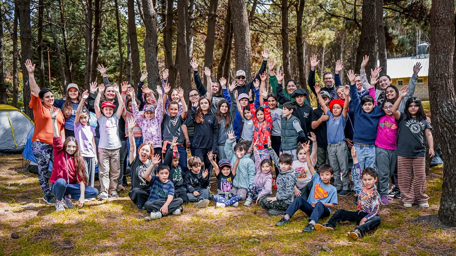 Alumnos. Seis escuelas rurales participaron del campamento distrital en el camping de Suteba