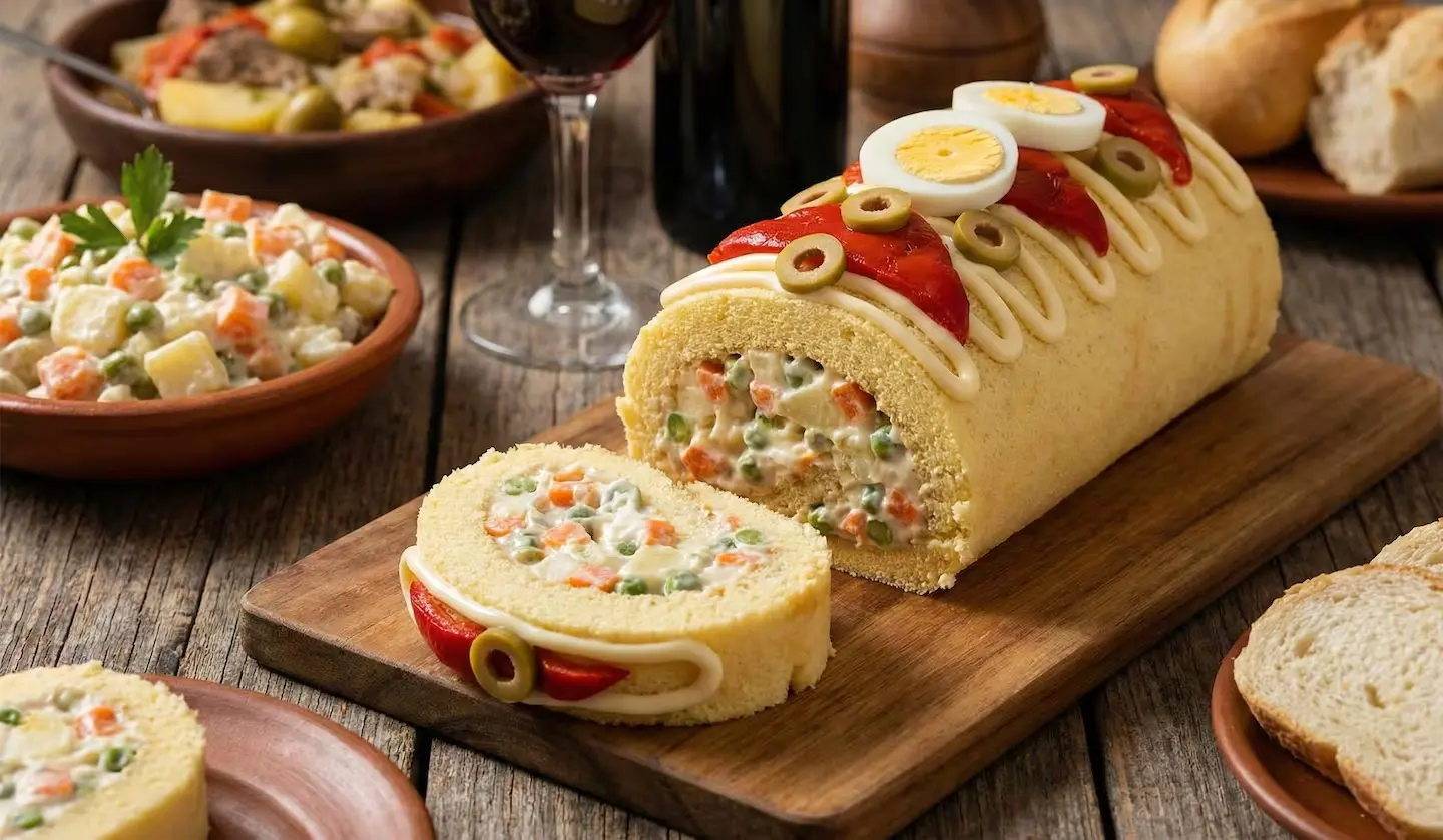Ni queso ni jamón: el relleno sorpresa de pionono salado para esta Navidad 2025.