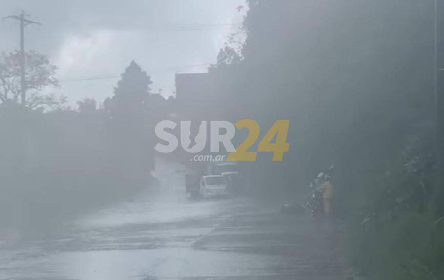 Gran tormenta de viento azotó a Rufino e incluyó corte de luz