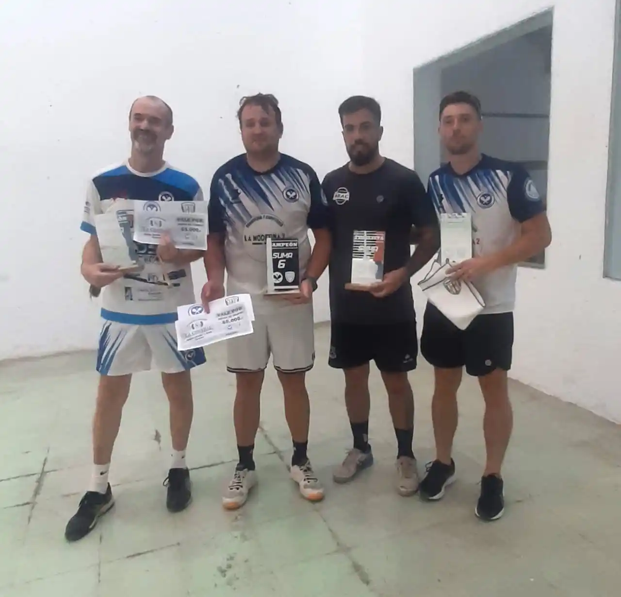 Daniel Ibarra y Bernardo Fourquet campeones en el Club de Pelota