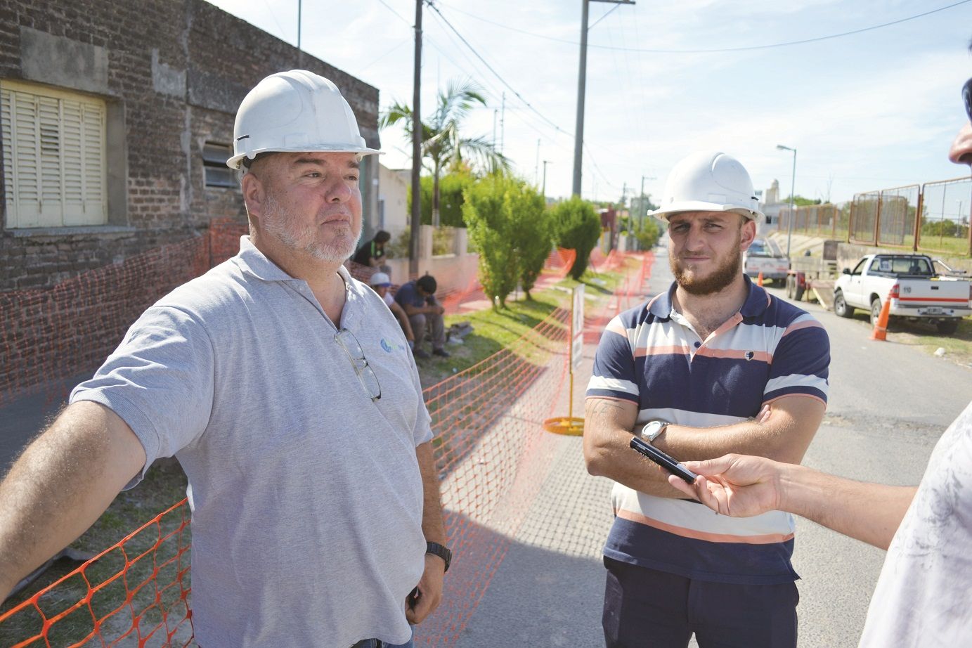 Conkret arribó a la ciudad para la obra del gas en el 1º Cuartel