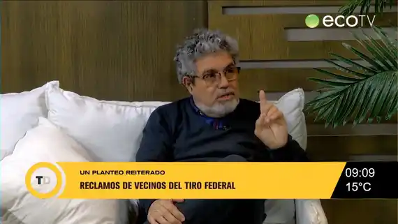 Reclamo de vecinos del Tiro Federal