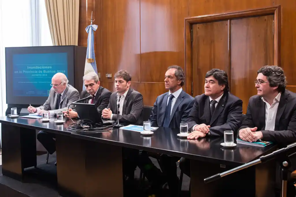 Kicillof anunció auxilio de 600 millones para zonas inundadas