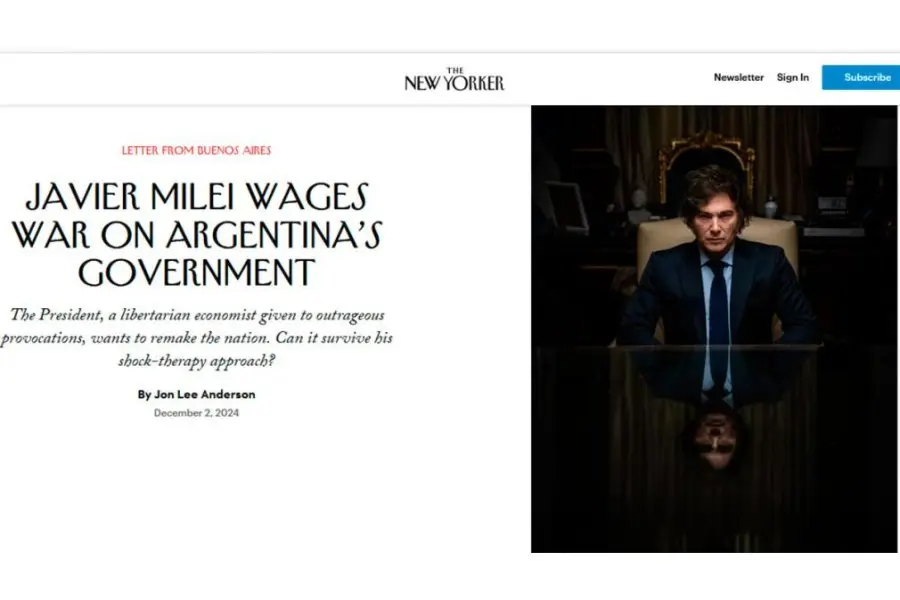 Duro perfil de Javier Milei en The New Yorker: lo tildaron de "errático"