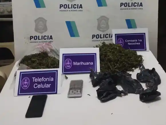 Aprehenden a una joven y secuestran marihuana