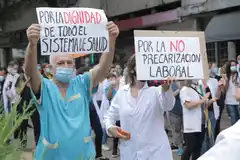 Médicos de los hospitales se movilizaron 