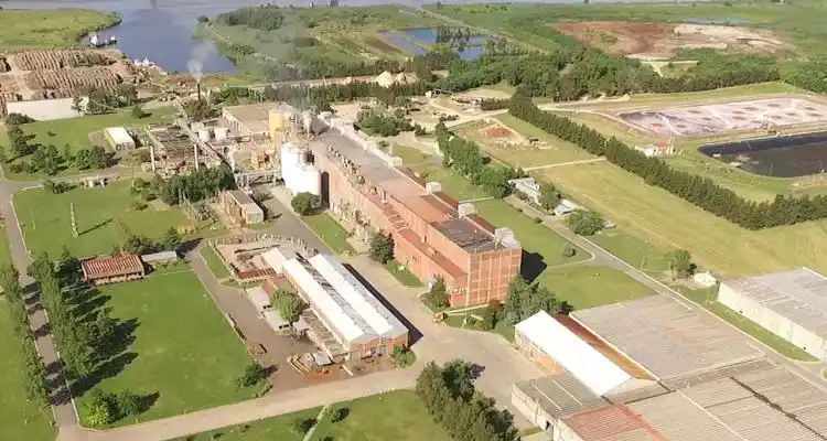 La planta de Papel Prensa, vista desde el aire.