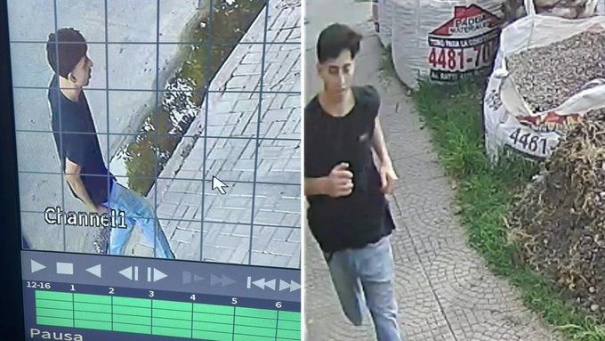 El agresor quedó registrado en las cámaras de seguridad.